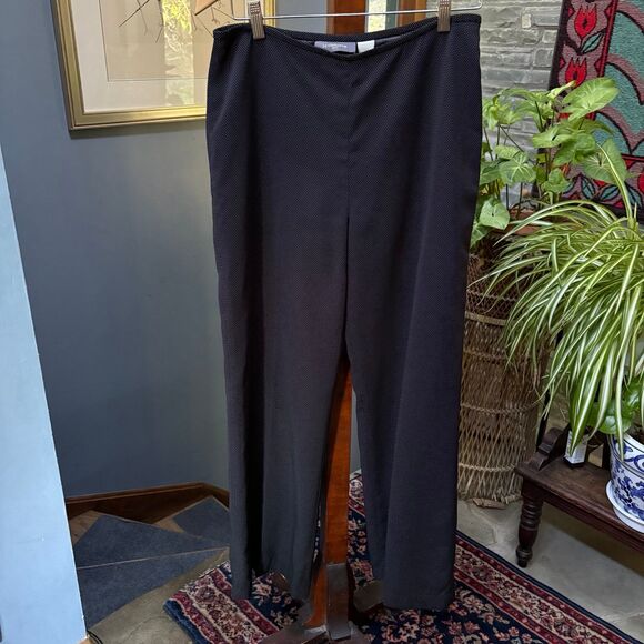 Liz Clairborne Suit Black Mini Dot Suit Trousers size 10 - Picture 2 of 7